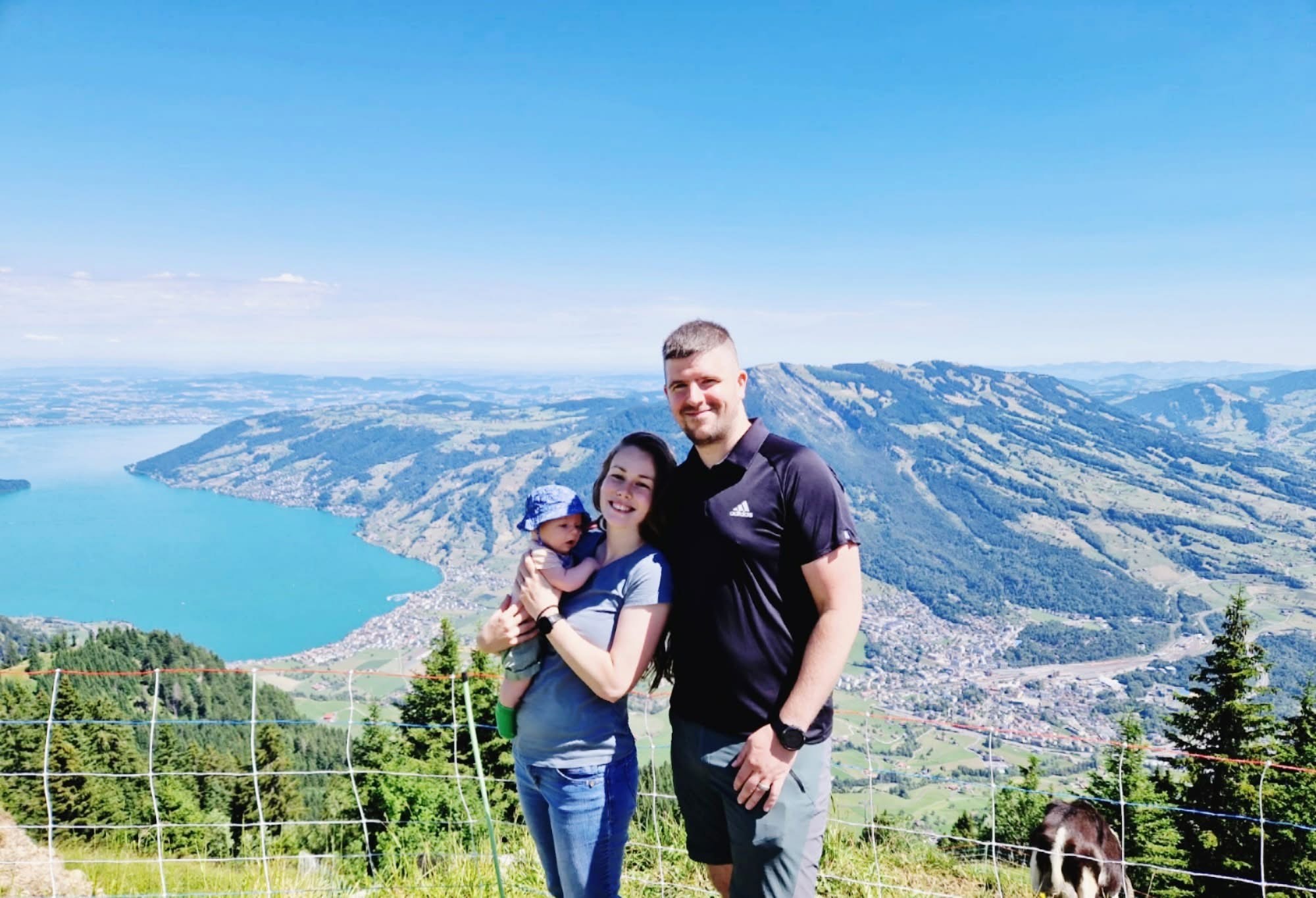 Swiss landscape view